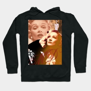 Marlene Dietrich Collage Portrait 3 Hoodie